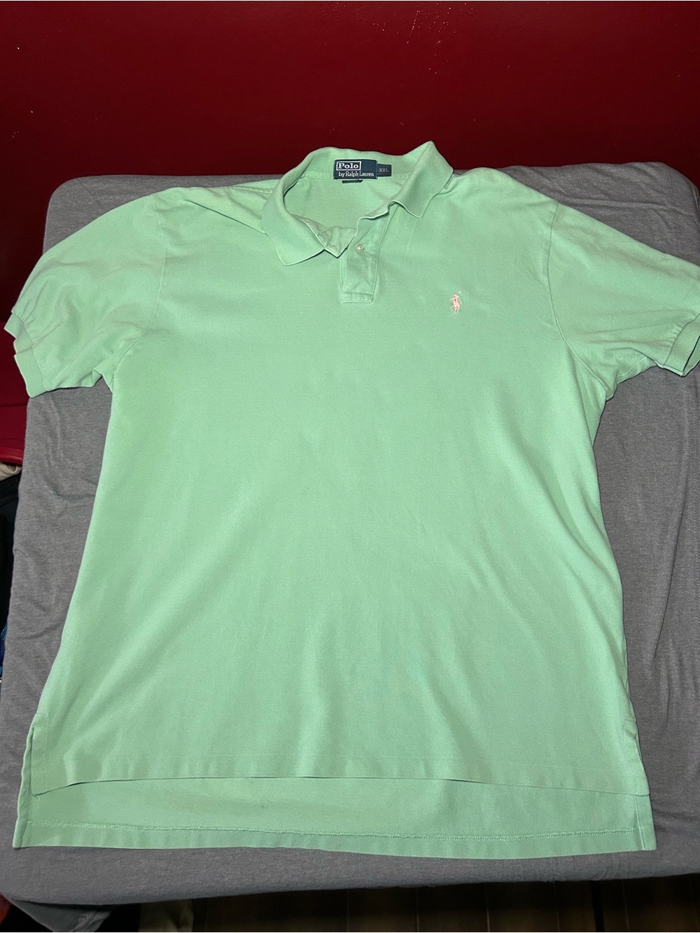 Ralph Lauren Light Green Men's Polo with Embroidered Pony